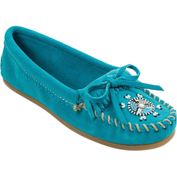 Minnetonka Women's Me to We Moccasin, Turquoise, 10 B(M) US