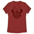 thumbnail image 1 of Women's Minnie Mouse Best Mom Ever Silhouette  Graphic Tee Red Small, 1 of 4
