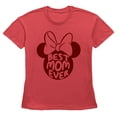 thumbnail image 1 of Women's Minnie Mouse Best Mom Ever Silhouette  Graphic Tee Red Small, 1 of 3