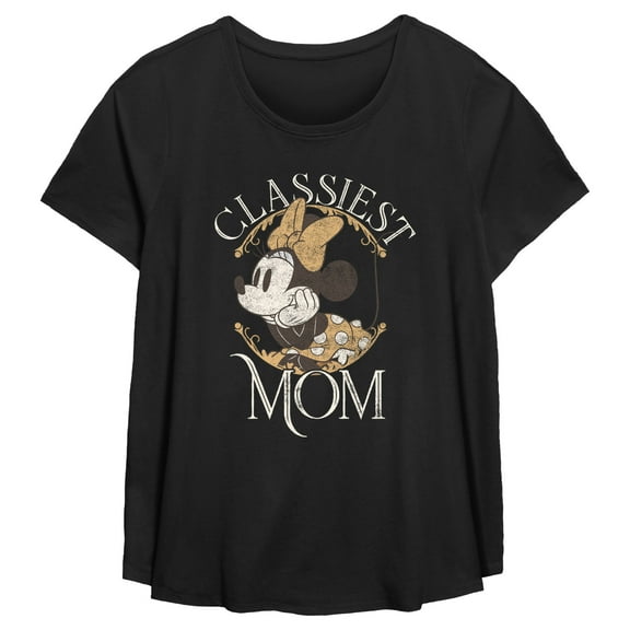 Women's Minnie Mouse Classiest Mom  Graphic T-Shirt