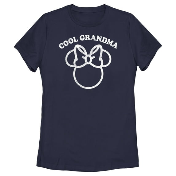 Women's Minnie Mouse Distressed Cool Grandma Graphic T-Shirt