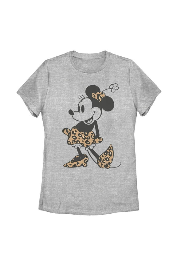Women's Minnie Mouse Leopard Outfit  Graphic T-Shirt