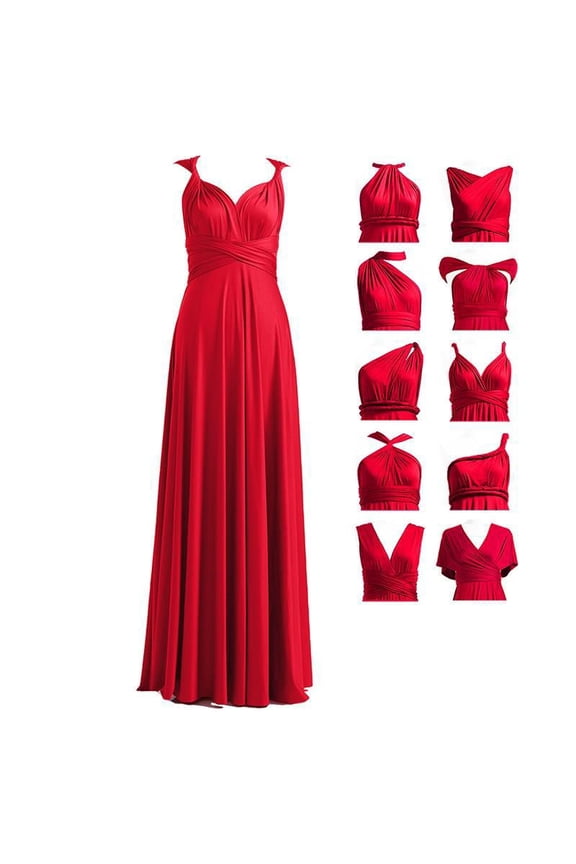 Women's Mint Green Convertible Infinity Maxi Dress – Multiway Bridesmaid Gown