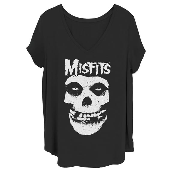 Women's Misfits Classic Fiend Skull Logo Graphic T-Shirt