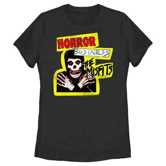 Women's Misfits Horror Business Graphic Tee Black Medium