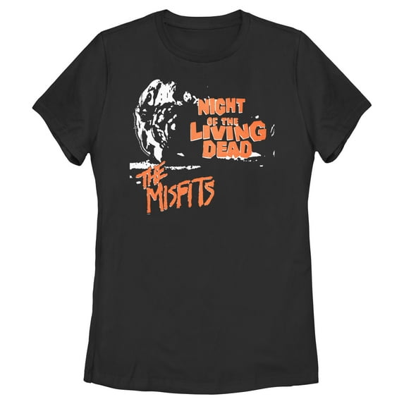 Women's Misfits Night of the Living Dead Graphic Tee Black Small