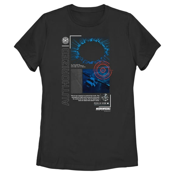 Women's Mission: Impossible Dead Reckoning Authorized Target Quote Graphic Tee Black 2X Large
