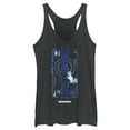 thumbnail image 1 of Women's Mission: Impossible Dead Reckoning Target Secured Blue  Racerback Tank Top Black Heather X Large, 1 of 4