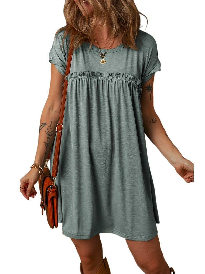 gathered t shirt dress Celandine Gathered T-Shirt Dress