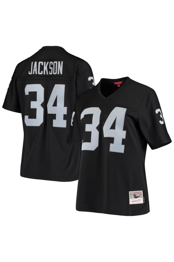 Women's Mitchell & Ness Bo Jackson Black Las Vegas Raiders 1988 Legacy Replica Jersey