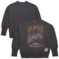 thumbnail image 1 of Women's Mitchell & Ness Charcoal Los Angeles Lakers Hardwood Classics Lightweight Pullover Sweatshirt, 1 of 6
