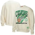 thumbnail image 1 of Women's Mitchell & Ness Cream Boston Celtics Brush Bucket Pullover Sweatshirt, 1 of 3