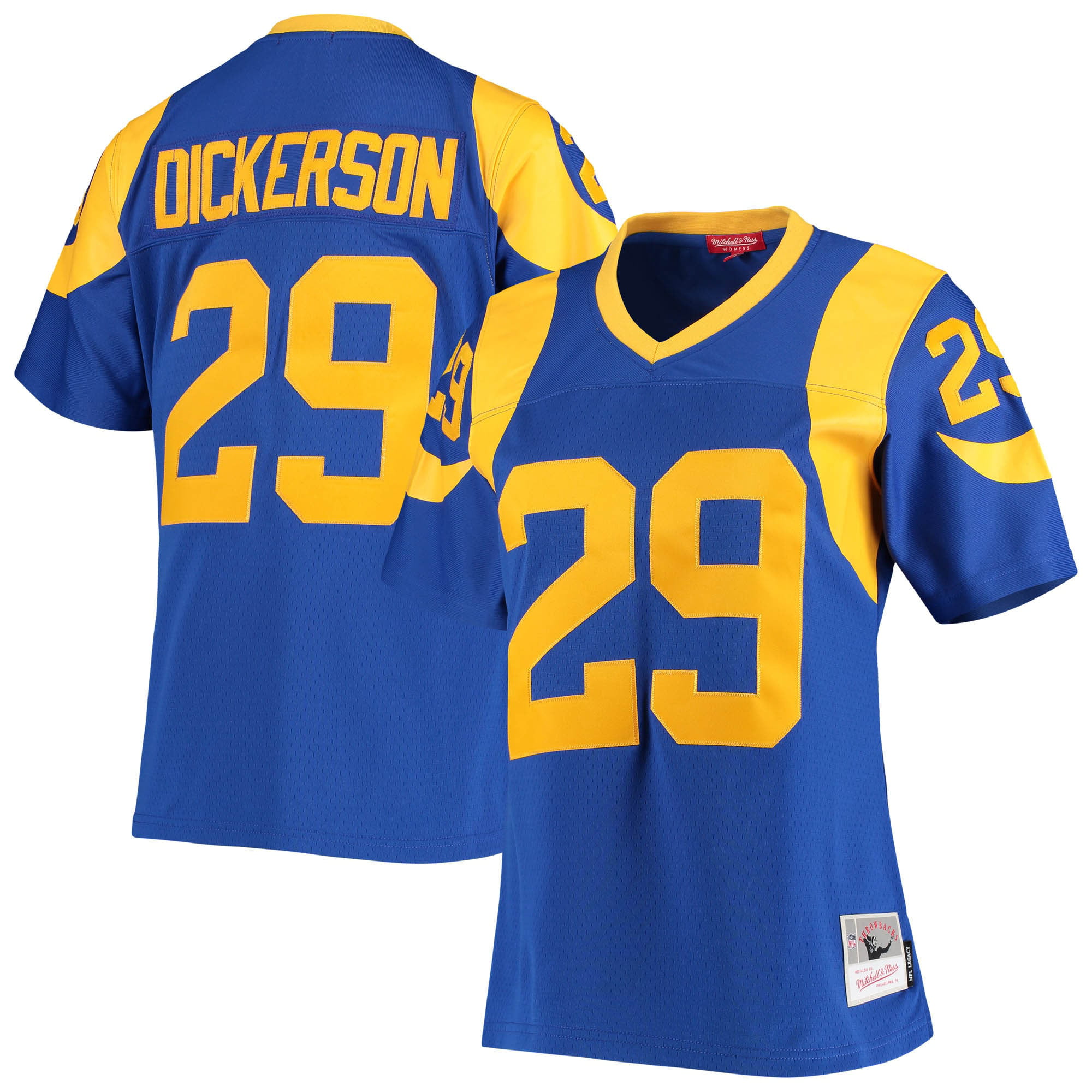 Women's Mitchell & Ness Eric Dickerson Royal Los Angeles Rams