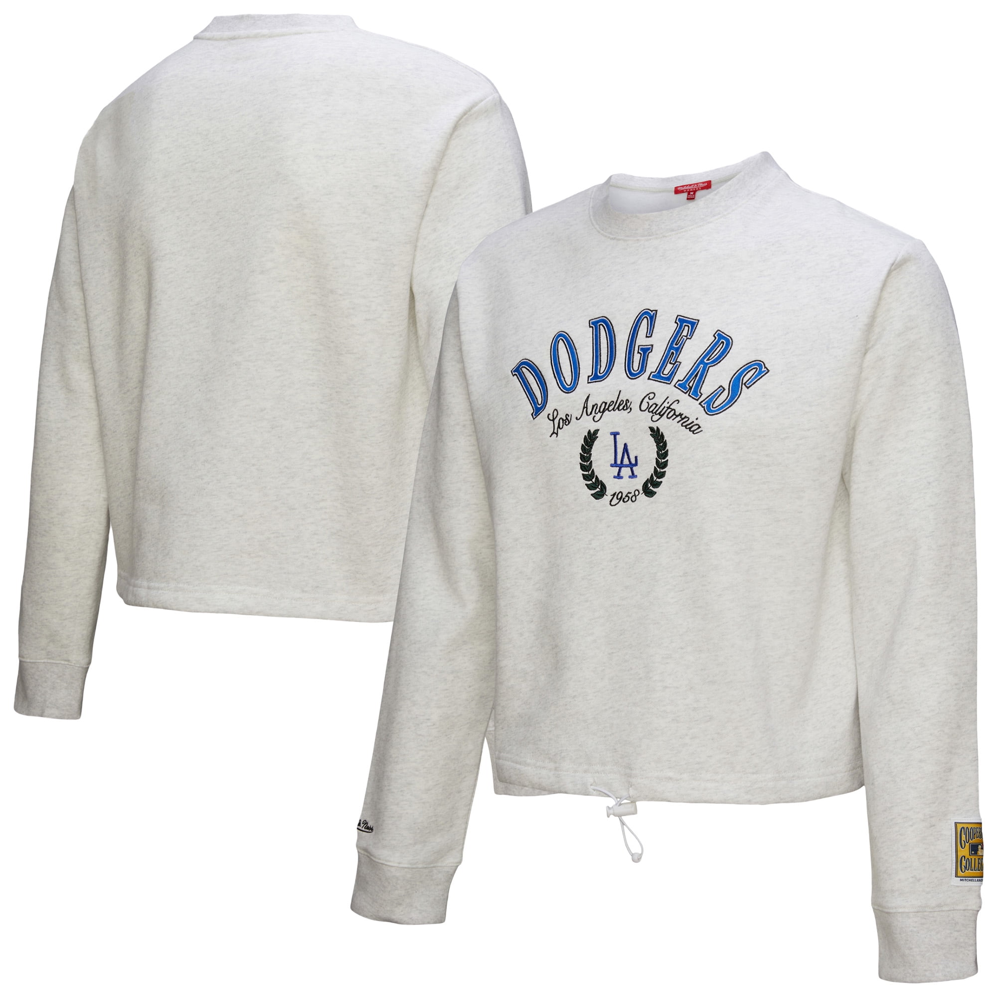 Women's Mitchell & Ness Heather Gray Los Angeles Dodgers