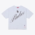 thumbnail image 1 of Women's Mitchell & Ness  Heather Gray San Diego Padres Script Cropped Boxy T-Shirt, 1 of 5