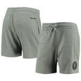 thumbnail image 1 of Women's Mitchell & Ness Heathered Gray Inter Miami CF Logo Shorts, 1 of 3