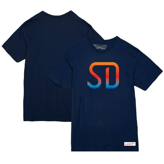 Women's Mitchell & Ness Navy San Diego FC Monogram T-Shirt