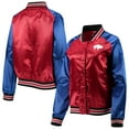 thumbnail image 1 of Women's Mitchell & Ness Red Buffalo Bills Team 2.0 Satin Raglan Full-Snap Jacket, 1 of 4
