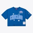 thumbnail image 1 of Women's Mitchell & Ness Royal Chicago Cubs Pep Rally Cropped Boxy T-Shirt, 1 of 7
