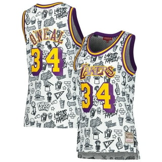  Mitchell & Ness Shaquille O'Neal Lakers 1996-97 Swingman Jersey  Black & Light Blue (Los Angeles Lakers, Large) : Sports & Outdoors