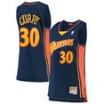 thumbnail image 1 of Women's Mitchell & Ness Stephen Curry Navy Golden State Warriors 2009-10 Hardwood Classics Swingman Jersey, 1 of 3