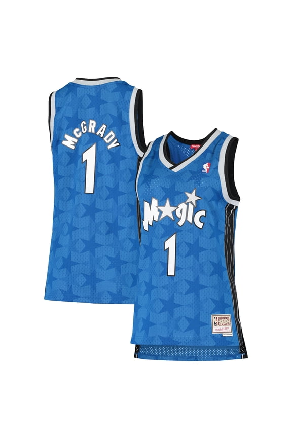 Women's Mitchell & Ness Tracy McGrady Blue Orlando Magic 2000/01 Hardwood Classics Swingman Jersey