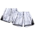 thumbnail image 1 of Women's Mitchell & Ness  White Toronto Raptors Hardwood Classics Marble Shorts, 1 of 4