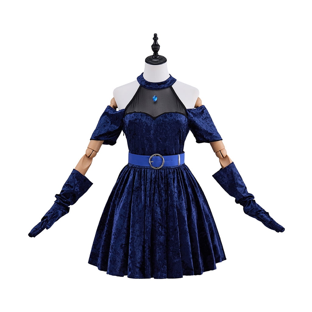 avant garde blue dress Avant Garde Dress, Navy Blue Layered Dress, Party Dress Women's, Sleeveless Dress with High Neck, Sizes XS