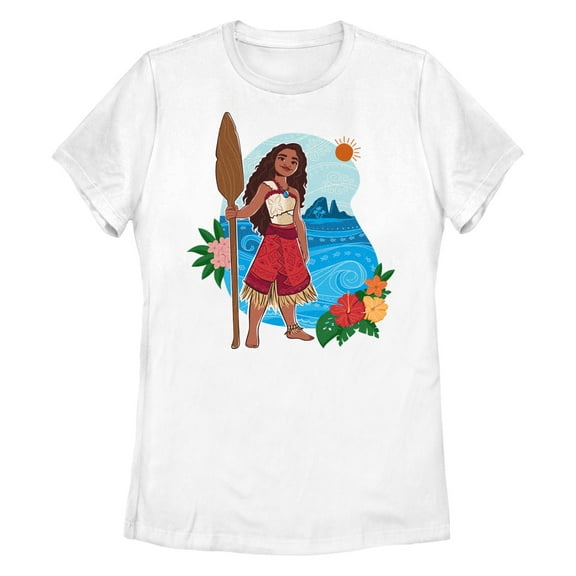 Women's Moana 2 Paddle Portrait  Graphic T-Shirt