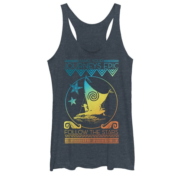 Women's Moana Maui Rainbow Racerback Tank Top