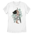 thumbnail image 1 of Women's Moana Tropical Floral Print  Graphic T-Shirt, 1 of 4