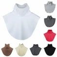 thumbnail image 1 of Women's Mock Neck Detachable Collars 6 Pack Stretchable False Collar Accessories for Sweaters and Blouses in Solid Colors and Stripes, 1 of 4