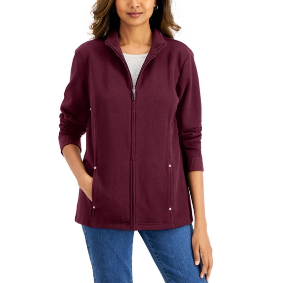 Women's Mock-Neck Jacket Malbec L
