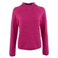 thumbnail image 1 of Women's Mock Neck Merino Wool Long Sleeve Knit Sweater-P-XS, 1 of 5