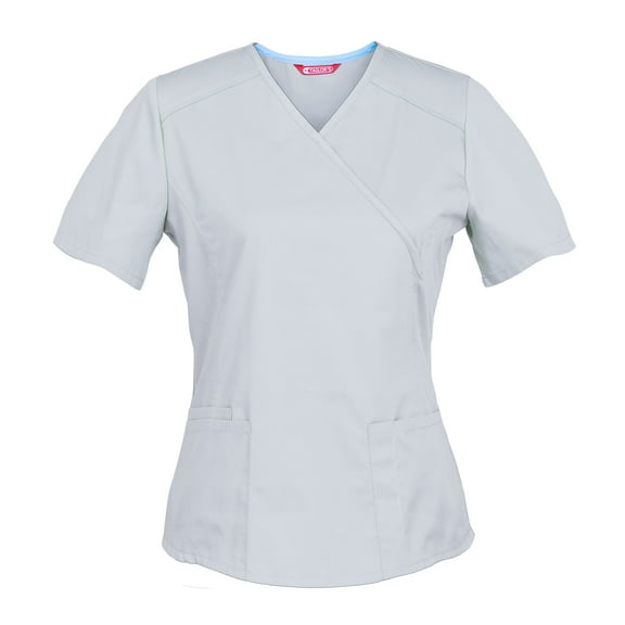 Women's Mock Wrap Scrub Top