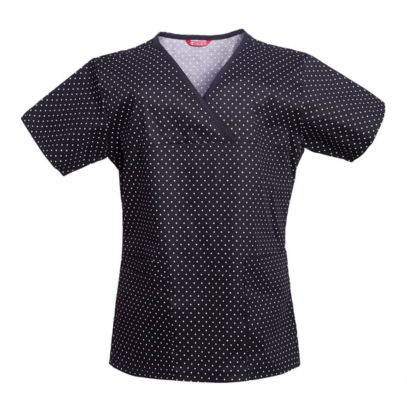 Women's Mock Wrap Scrub Top