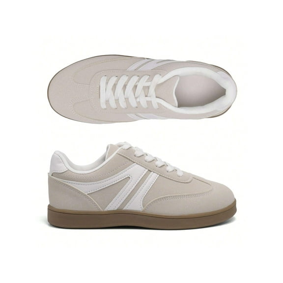 Women's Modern Casual Sporty Sneakers - Colorblock Patchwork Upper, Chunky Design, Perfect for Everyday Wear
