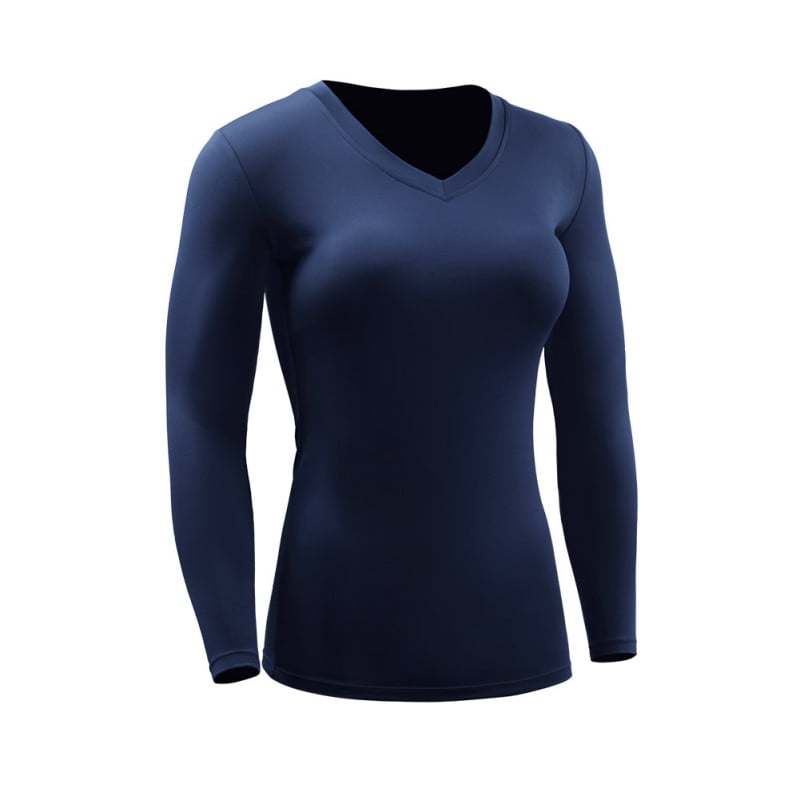 Women's Moisture Wicking Athletic Shirts Tight Quick-dry V-Neck Sports Tops  Compression Shirt Dry Fit Long Sleeve Running Athletic T-Shirt Workout Tops,Plus  Size 