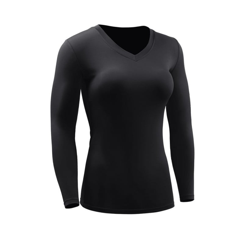 Women's Moisture Wicking Athletic Shirts Tight Quick-dry V-Neck