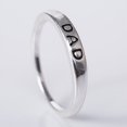 thumbnail image 1 of Women's Mom Dad Letters Alloy Silver Plated Ring, 1 of 2
