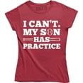 thumbnail image 1 of Women's Mom Sorry, I Can't My Kid Has Practice Baseball T-Shirt, 1 of 4