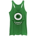 thumbnail image 1 of Women's Monsters Inc Mike Wazowski Eye  Racerback Tank Top Envy Green Small, 1 of 3