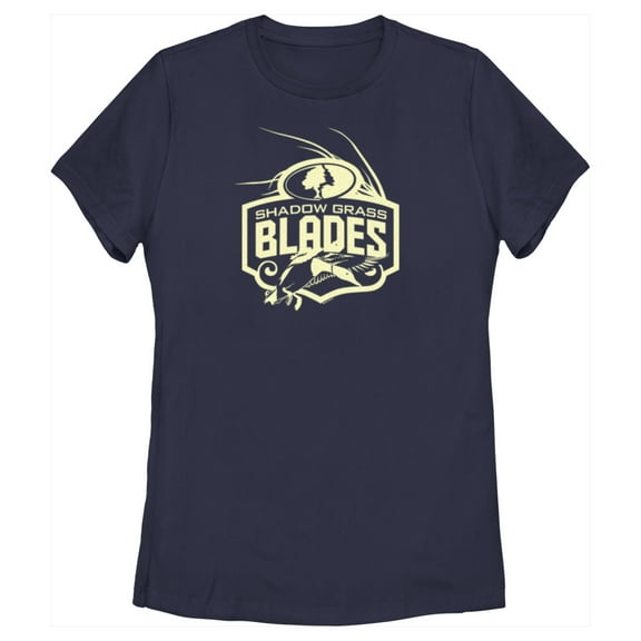 Women's Mossy Oak Shadow Grass Blades Logo  Graphic Tee Navy Blue X Large
