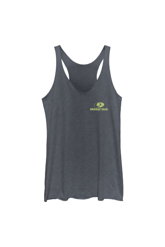 Women's Mossy Oak Small Green Classic Logo Racerback Tank Top