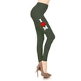 thumbnail image 1 of Women's Mother's Day I Heart Mom Design Printed Leggings for Regular PLUS 3X5X, 1 of 3