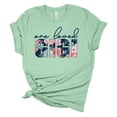 thumbnail image 1 of Women's Mother's Day One Loved Gigi Short Sleeve T-shirt Graphic Tee-Mint-large, 1 of 4