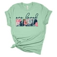 thumbnail image 1 of Women's Mother's Day One Loved Mama Short Sleeve T-shirt Graphic Tee-Mint-xl, 1 of 4