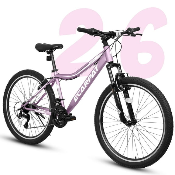 Women's Mountain Bike 26 Inch Wheels, 21-Speed Trail Commuter City Bikes Female Women Bicycles