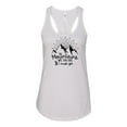 thumbnail image 1 of Women's Mountains Are Calling Ladies Fit Racerback Tank Top-White-medium, 1 of 4
