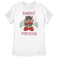 thumbnail image 1 of Women's Mr. Potato Head Sweet Potato  Graphic Tee White Small, 1 of 4